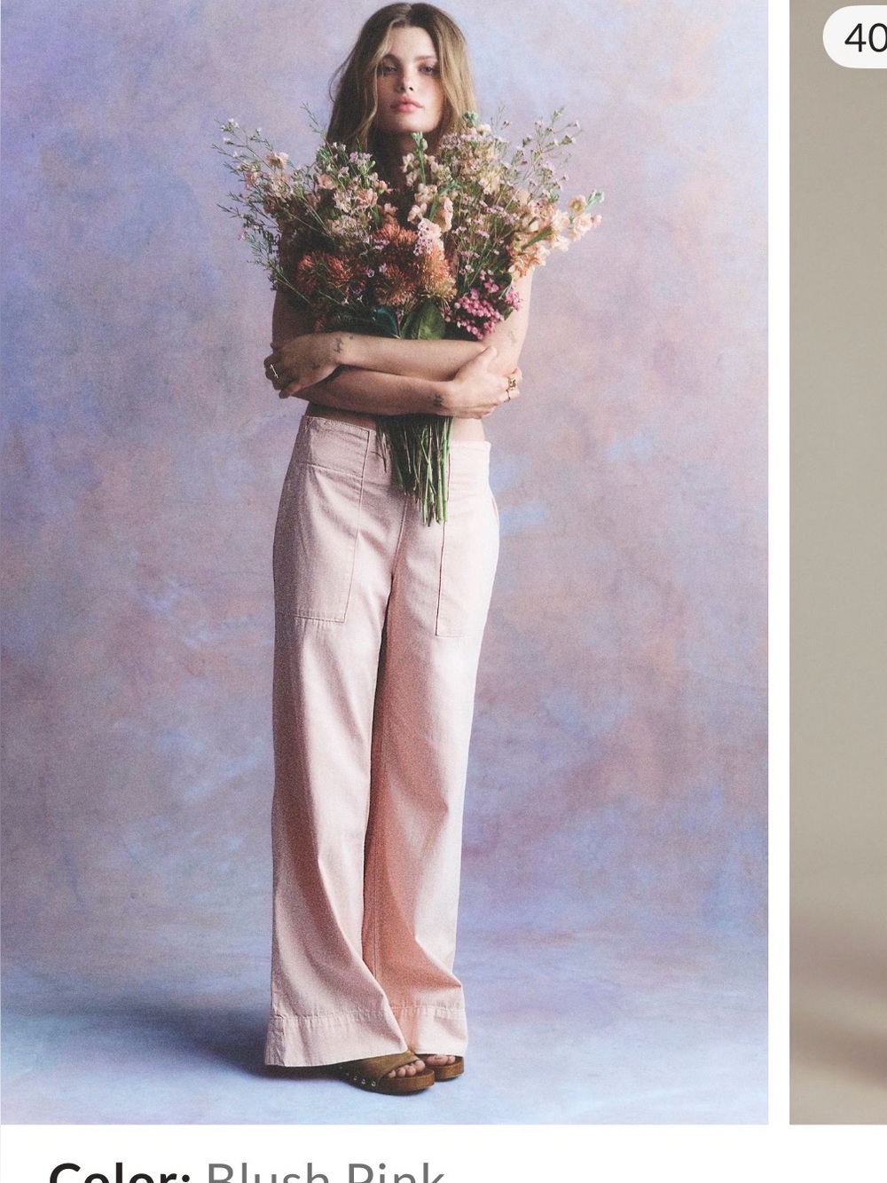 We The Free Blush Pink Wide-Leg Pants